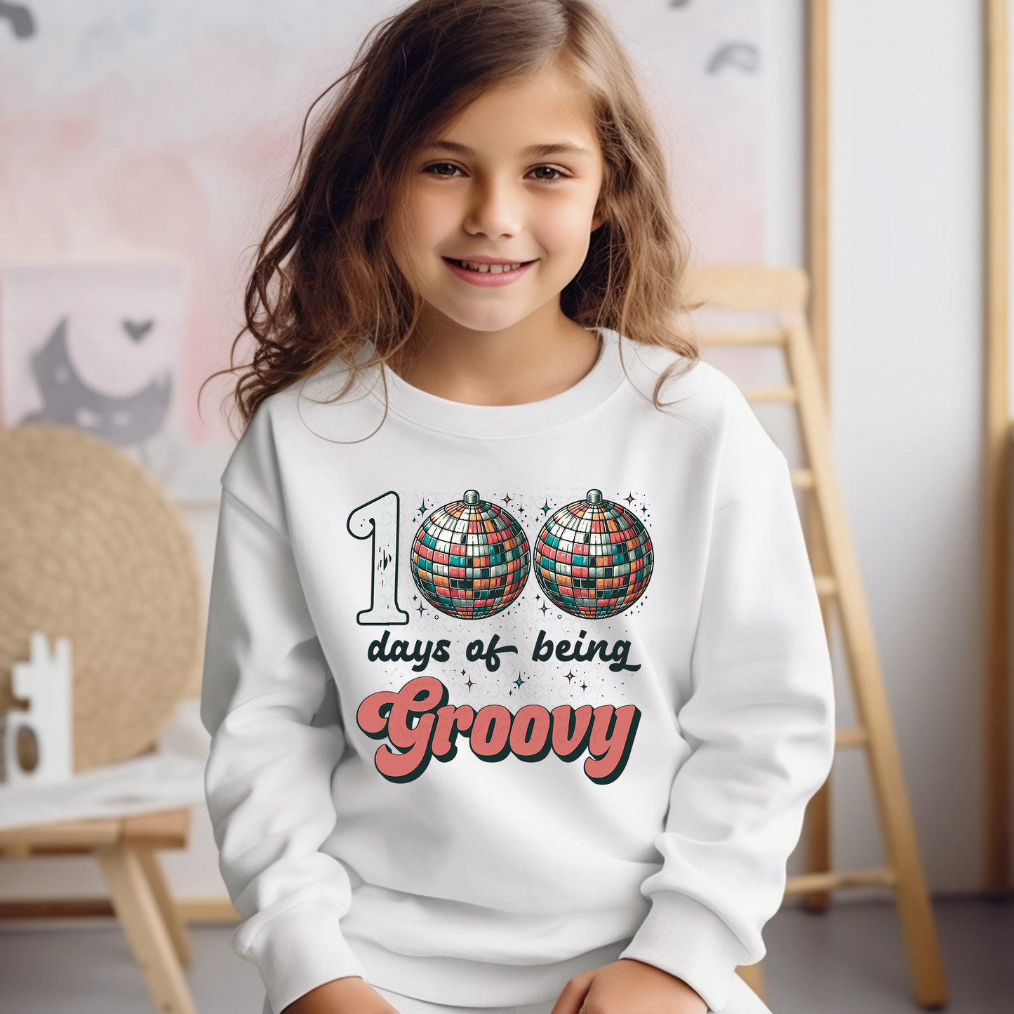 100 Days of Being Groovy DTF & Sublimation Transfer