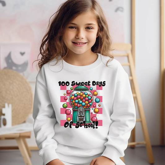 100 Sweet Days of School DTF & Sublimation Transfer