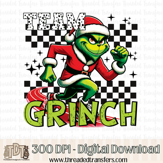 Track Team Green Digital Design Download (PNG Format - no product shipped)