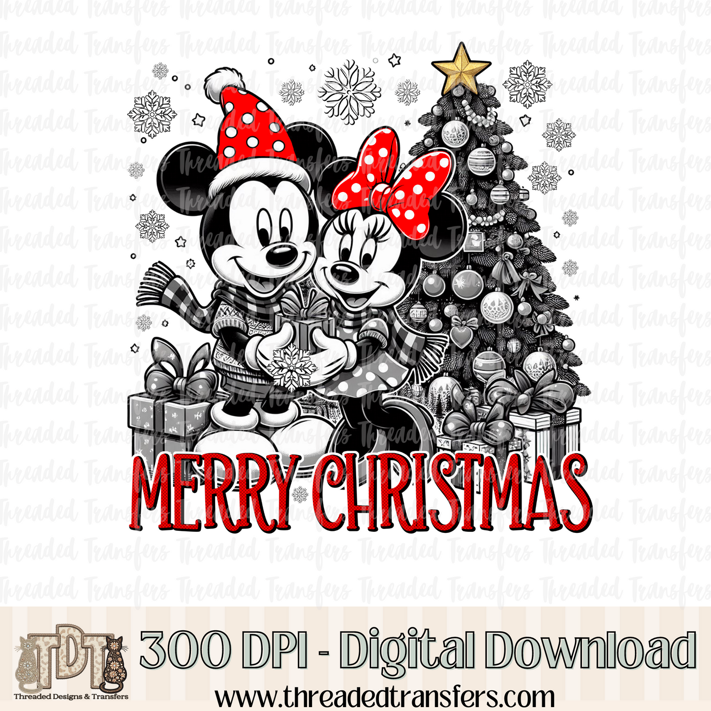 Magical Merry Christmas Digital Design Download (PNG Format - no product shipped)