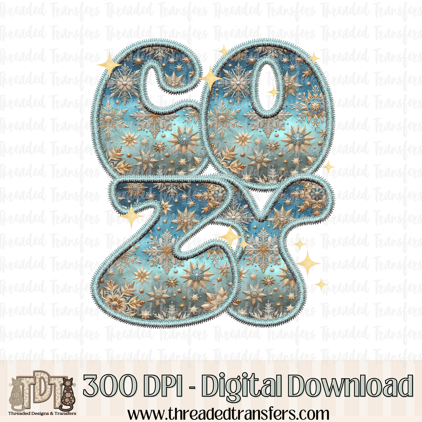 Winter Cozy Faux Embroidery Digital Design Download (PNG Format - no product shipped)