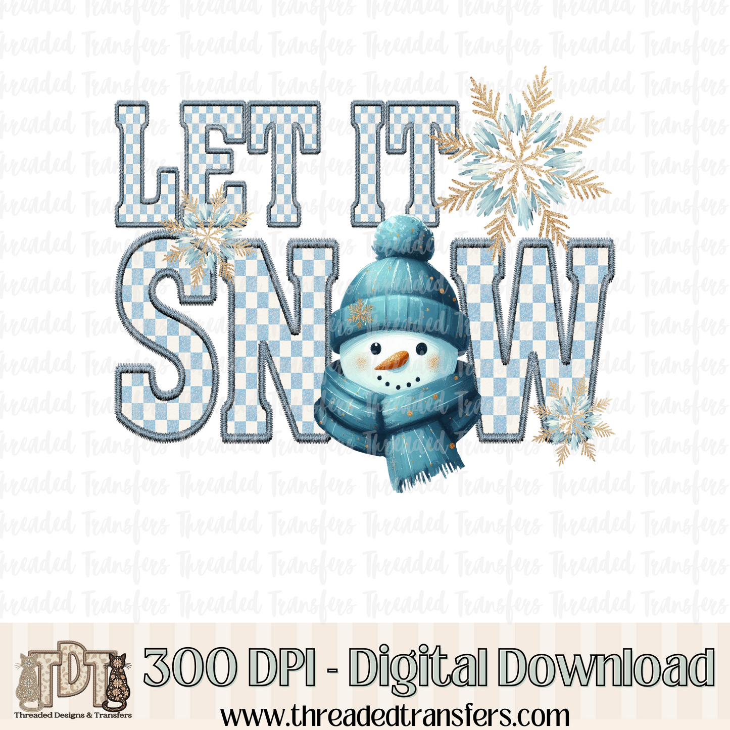 Hello Winter Gnome Faux Embroidery Digital Design Download (PNG Format - no product shipped)