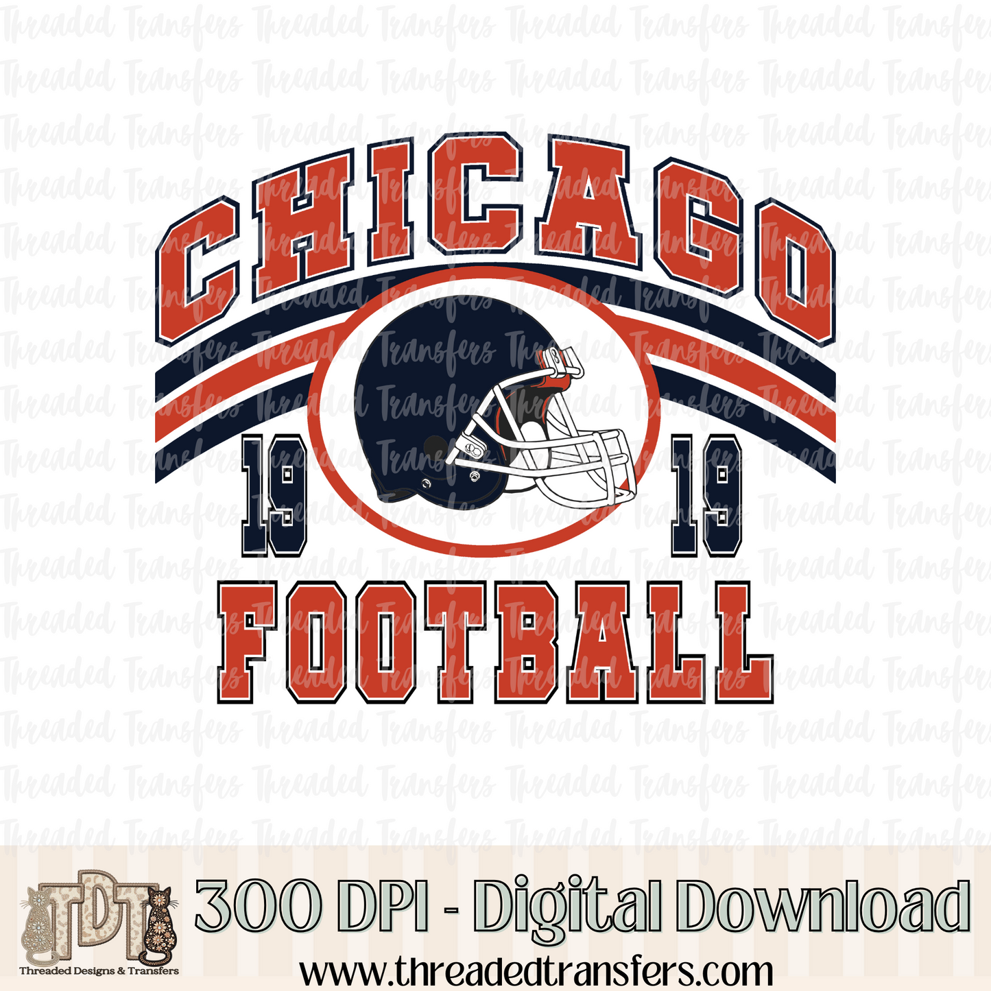 Chicago Digital Design Download (PNG Format - no product shipped)