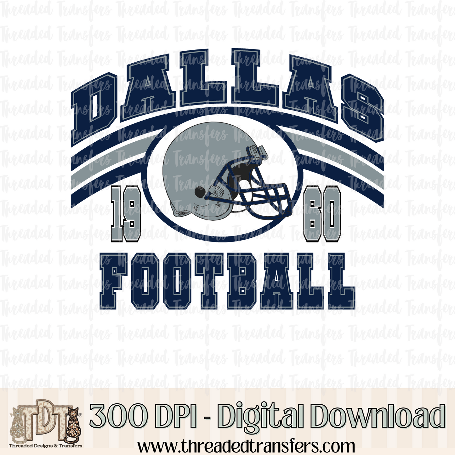 Dallas Digital Design Download (PNG Format - no product shipped)