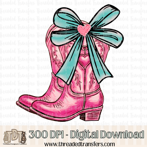 Valentine Cowgirl Digital Design Download (PNG Format - no product shipped)