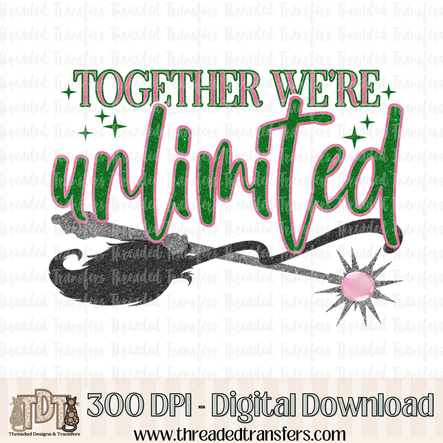 Together Unlimited Digital Design Download (PNG Format - no product shipped)