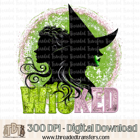 Witches Faux Embroidery Digital Design Download (PNG Format - no product shipped)