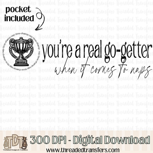 Go Getter & Matching Pocket Digital Design Download (PNG Format - no product shipped)