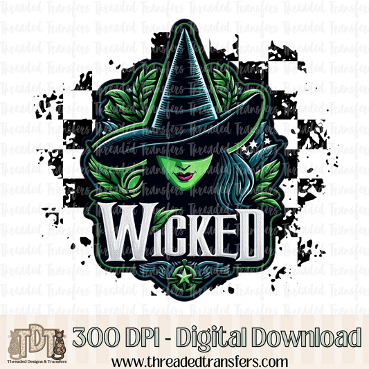 Green Witch Digital Design Download (PNG Format - no product shipped)