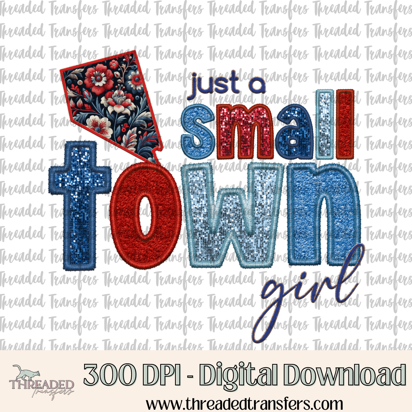 Nevada Small Town Faux Embroidery & Faux Sparkles Digital Design Download (PNG Format - no product shipped)