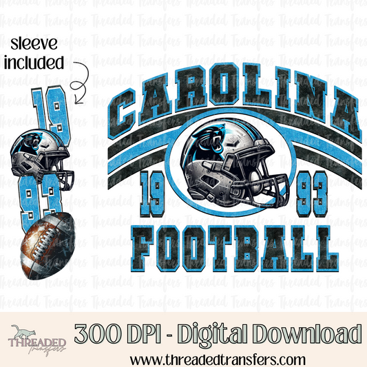 Carolina Grunge & Matching Sleeve Digital Design Download (PNG Format - no product shipped)