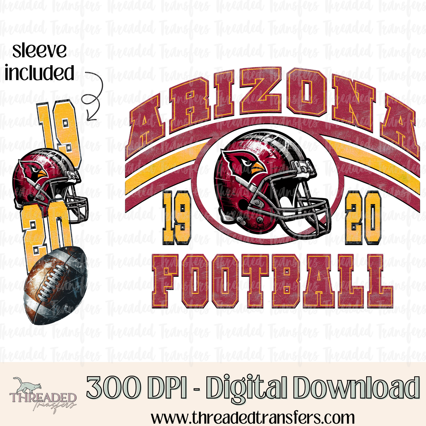 Arizona Grunge & Matching Sleeve Digital Design Download (PNG Format - no product shipped)