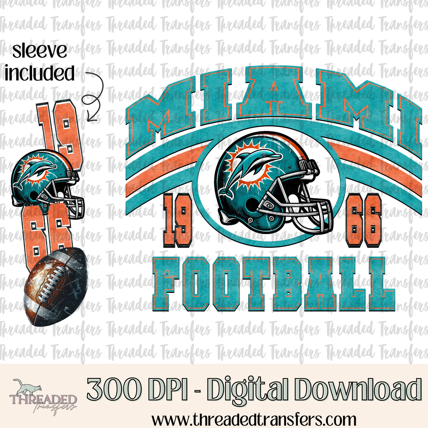 Miami Grunge & Matching Sleeve Digital Design Download (PNG Format - no product shipped)