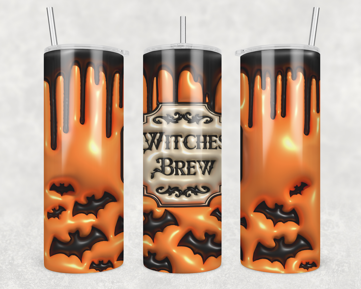 3D Witch Brew Look Sublimation Transfer Tumbler Wrap 20oz (read description)