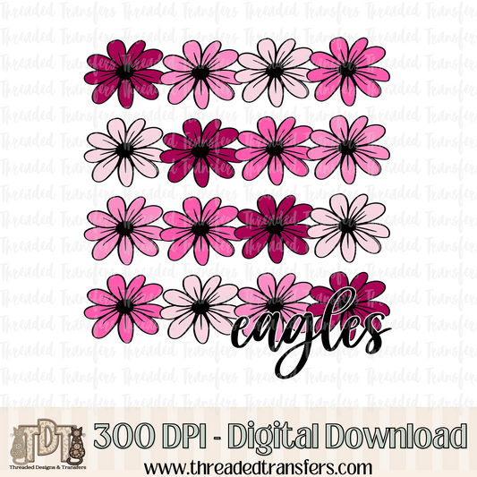 Floral Eagles Digital Design Download (PNG Format - no product shipped)