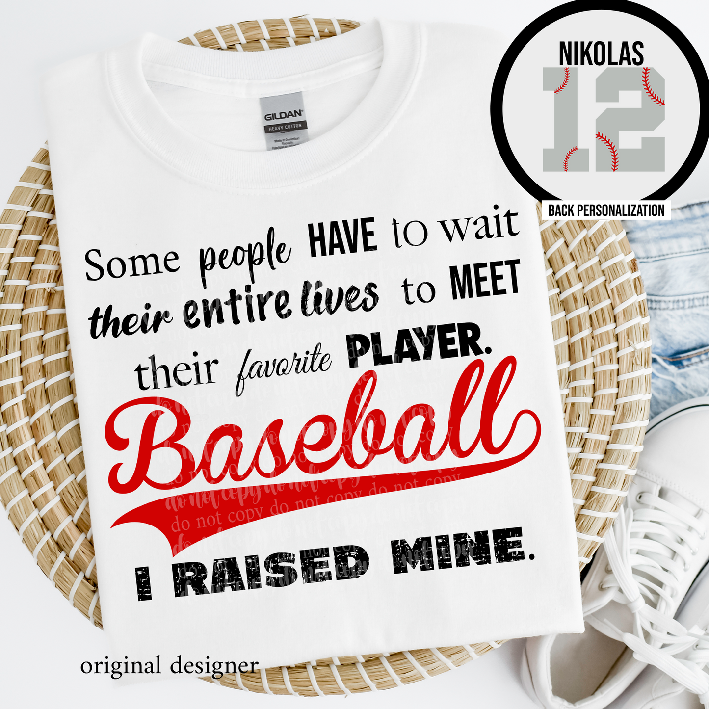 Baseball Favorite Player DTF & Sublimation Transfer