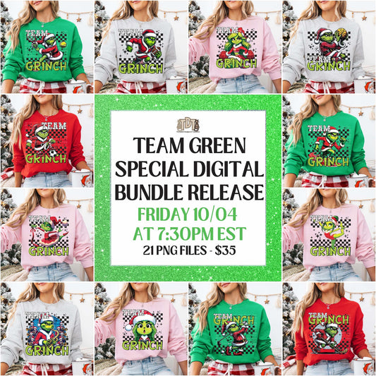 Team Green Special Digital Download Release (PNG Format - no products shipped)