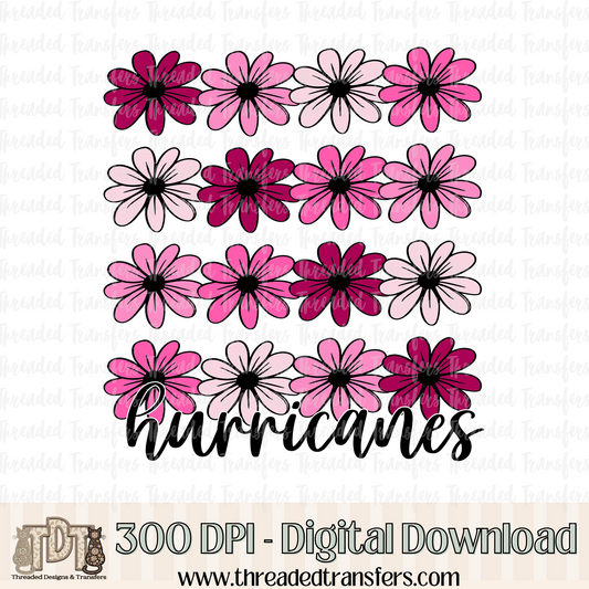 Floral Hurricanes Digital Design Download (PNG Format - no product shipped)