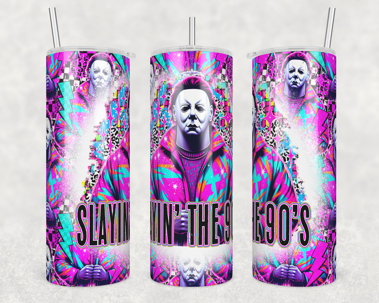 90's Stalker (matches shirt) Sublimation Transfer Tumbler Wrap 20oz (read description)