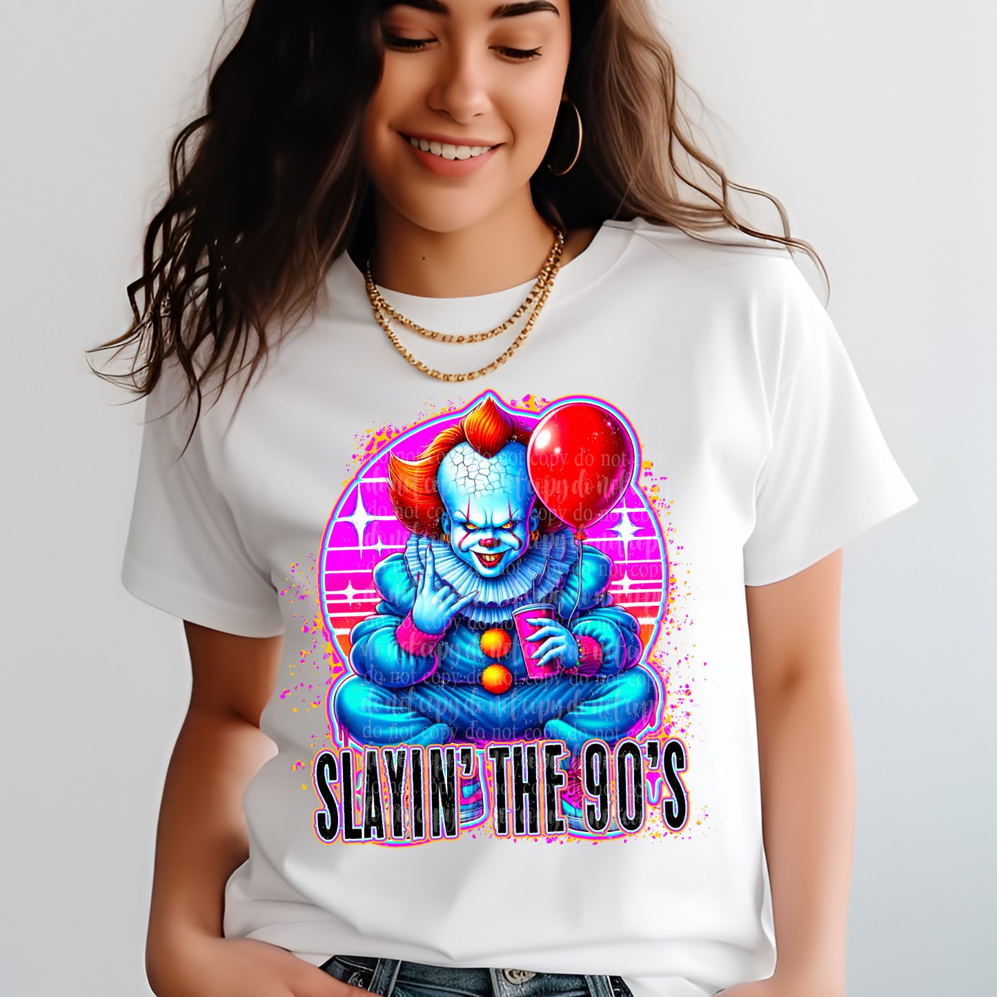 90's Clown DTF & Sublimation Transfer