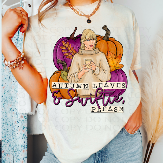 Autumn Leaves, Please DTF & Sublimation Transfer