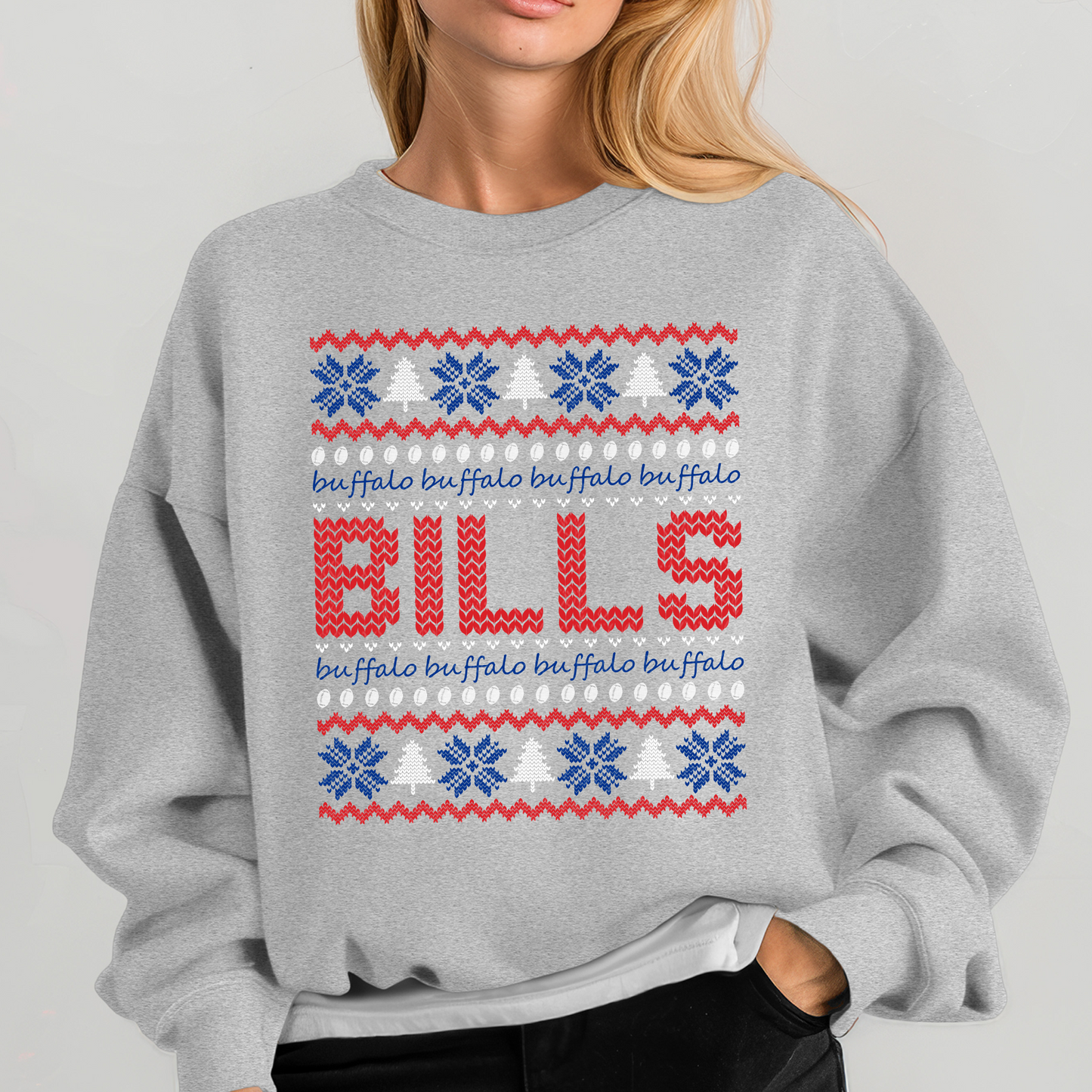 Buffalo Ugly Sweater DTF & Sublimation Transfer