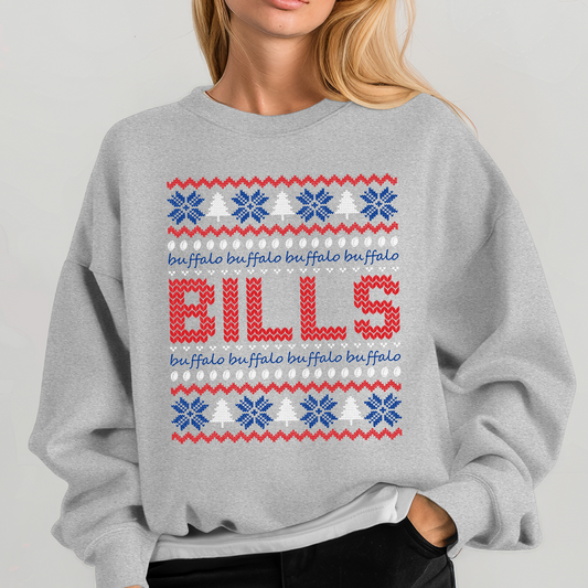 Buffalo Ugly Sweater DTF & Sublimation Transfer