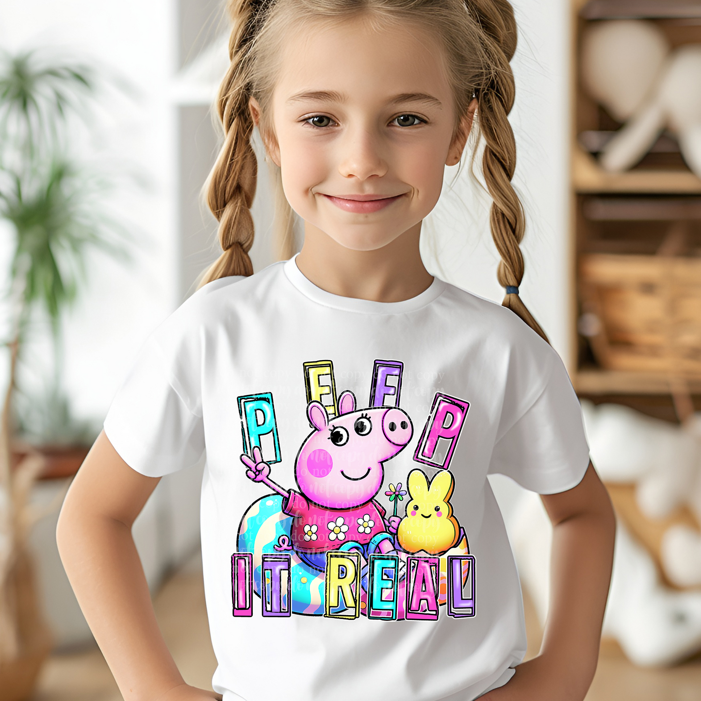 Bunny Real Pig DTF & Sublimation Transfer