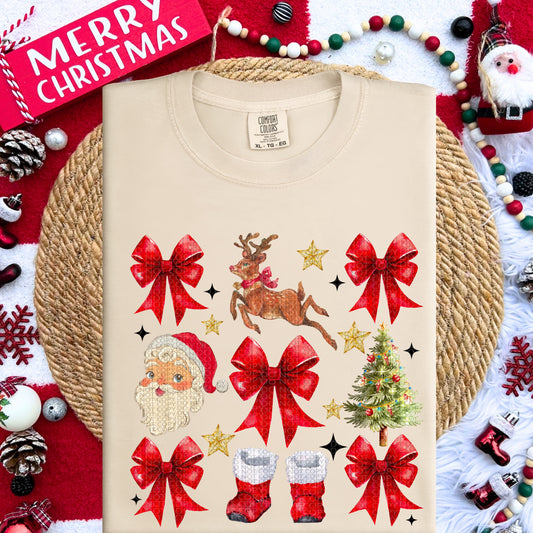 Christmas Coquette Vintage DTF & Sublimation Transfer