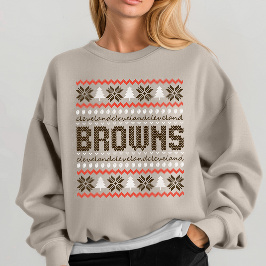 Cleveland Ugly Sweater DTF & Sublimation Transfer