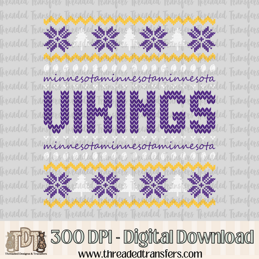 Minnesota Ugly Sweater Digital Design Download (PNG Format - no product shipped)