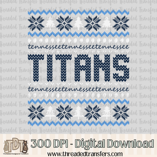 Tennessee Ugly Sweater Digital Design Download (PNG Format - no product shipped)