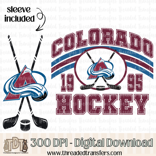 Colorado Vintage & Matching Sleeve Digital Design Download (PNG Format - no product shipped)