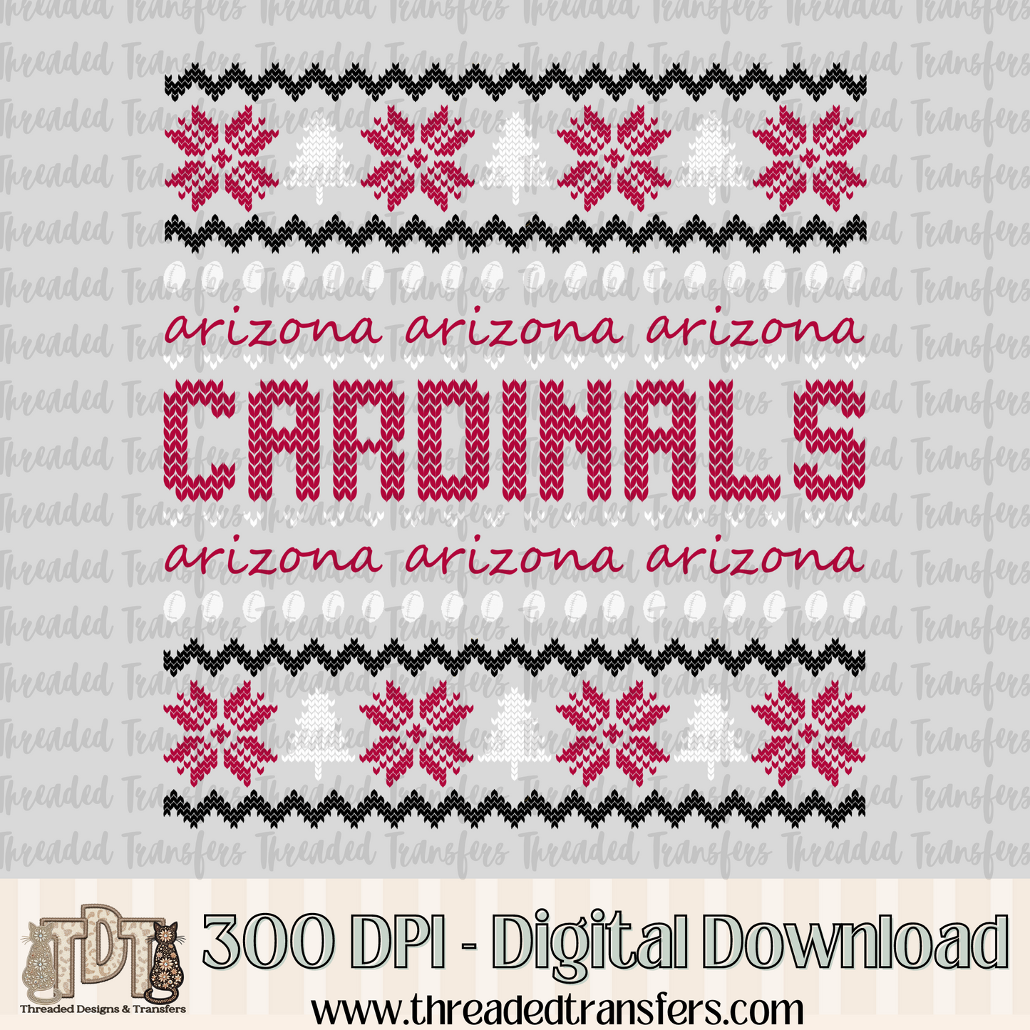 Arizona Ugly Sweater Digital Design Download (PNG Format - no product shipped)