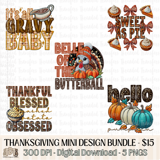 Thanksgiving Mini Design Bundle