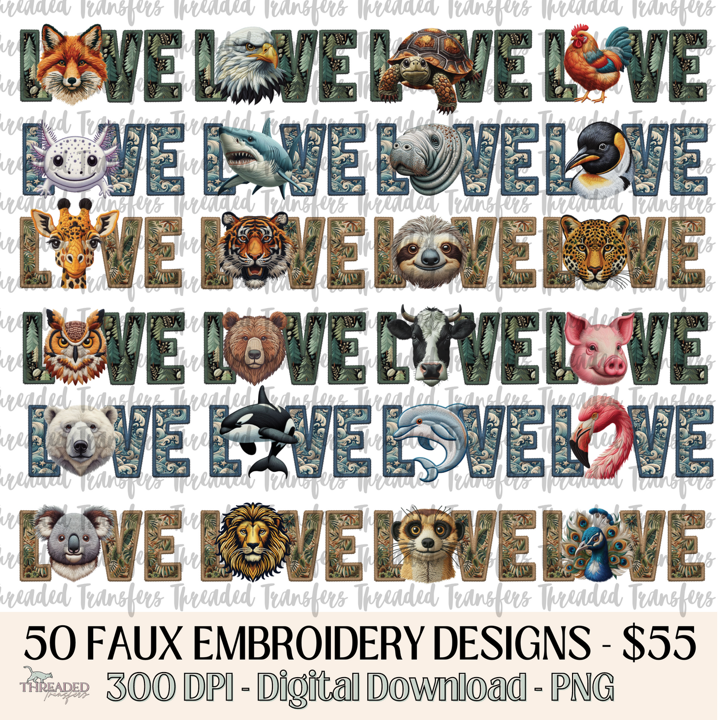 Wild Love Animal Exclusive Design Solo Bundle