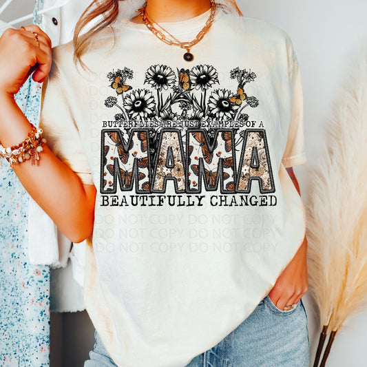 Mama Changed Faux Embroidery DTF & Sublimation Transfer