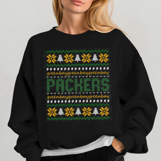 Green Bay Ugly Sweater DTF & Sublimation Transfer