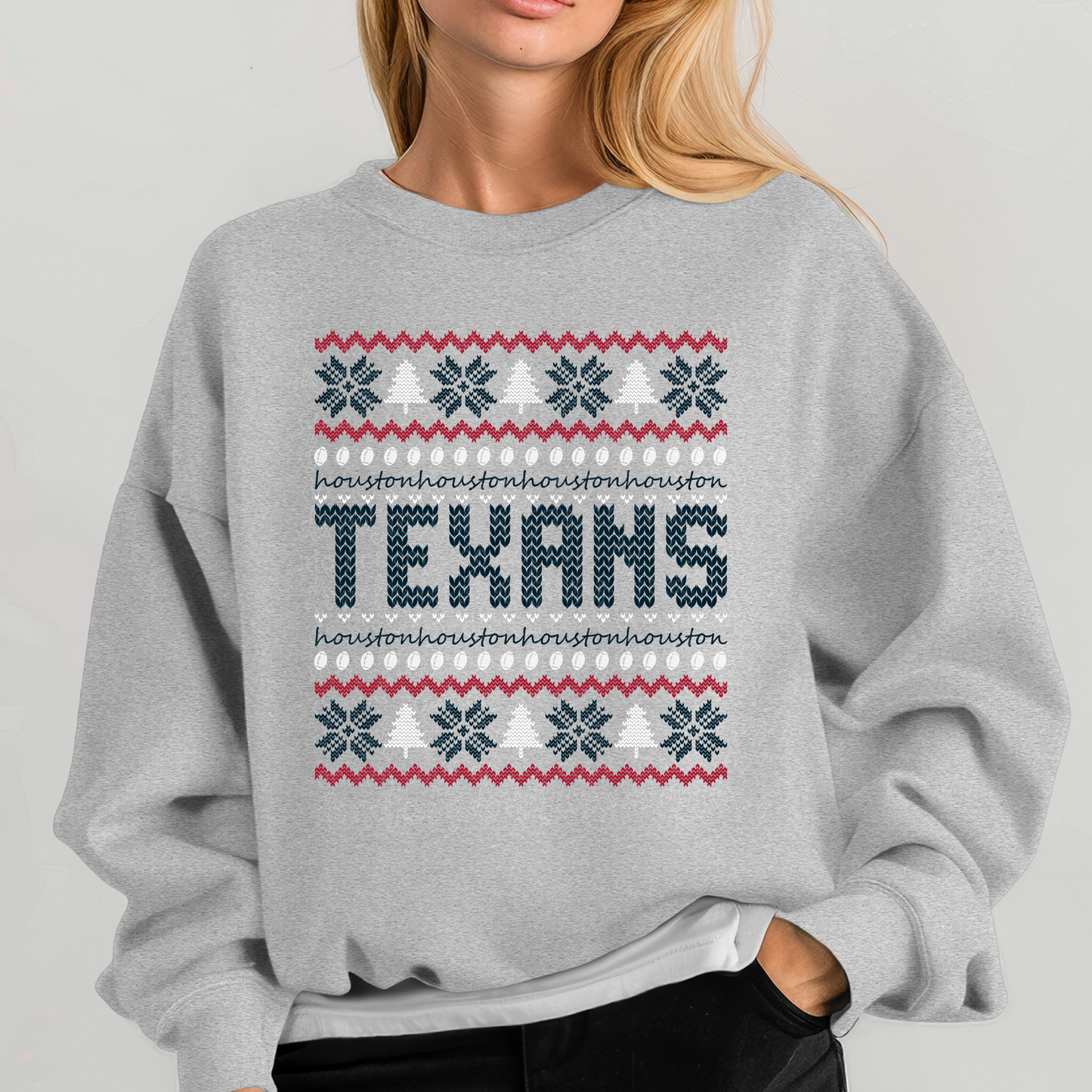 Houston Ugly Sweater DTF & Sublimation Transfer