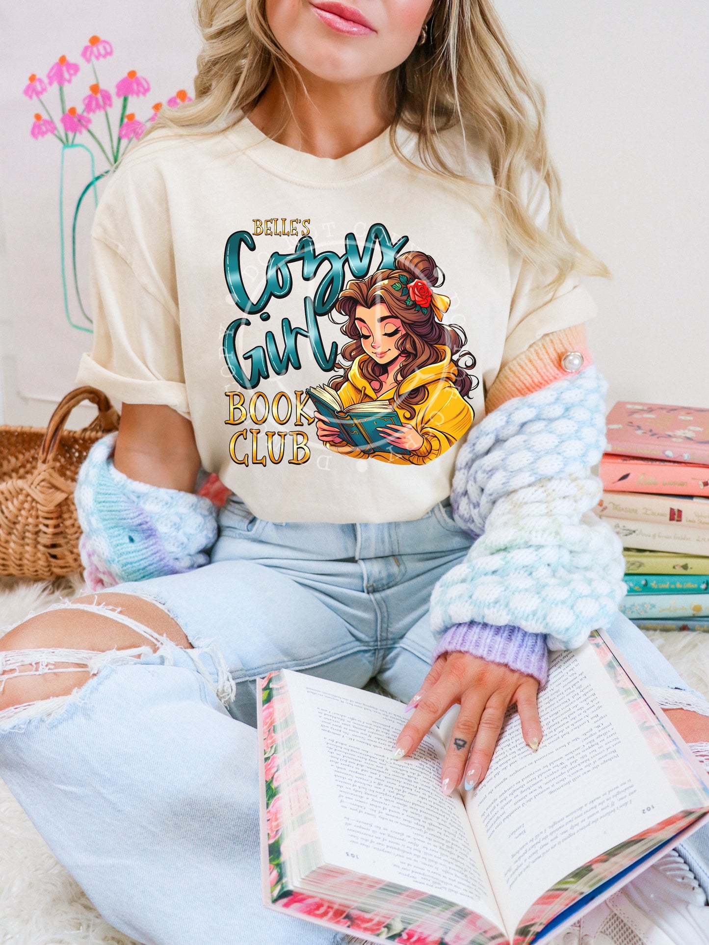 Cozy Girl Book Club DTF & Sublimation Transfer