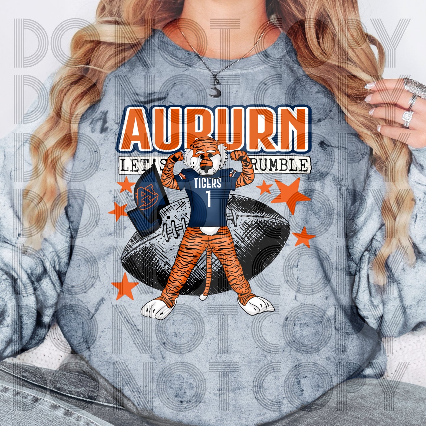 Auburn Let's Rumble DTF & Sublimation Transfer