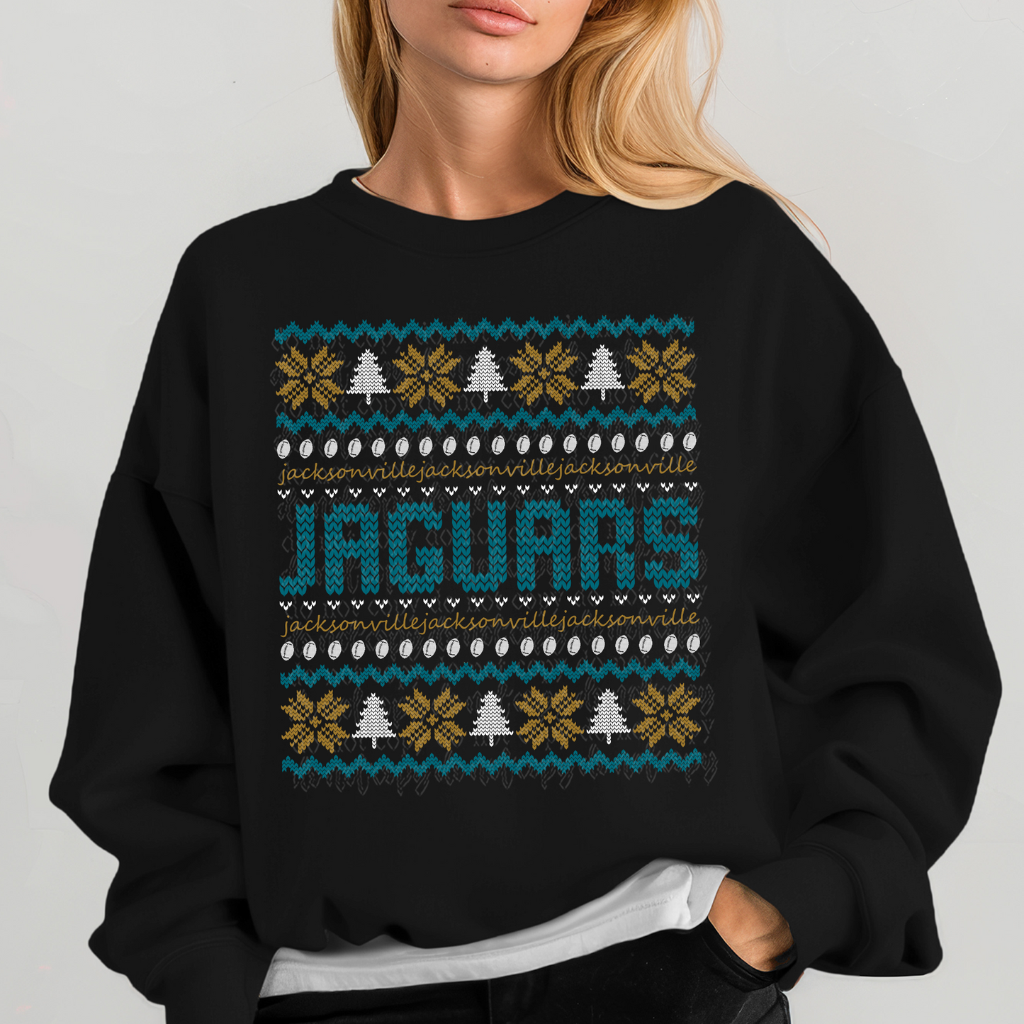 Jacksonville Ugly Sweater DTF & Sublimation Transfer