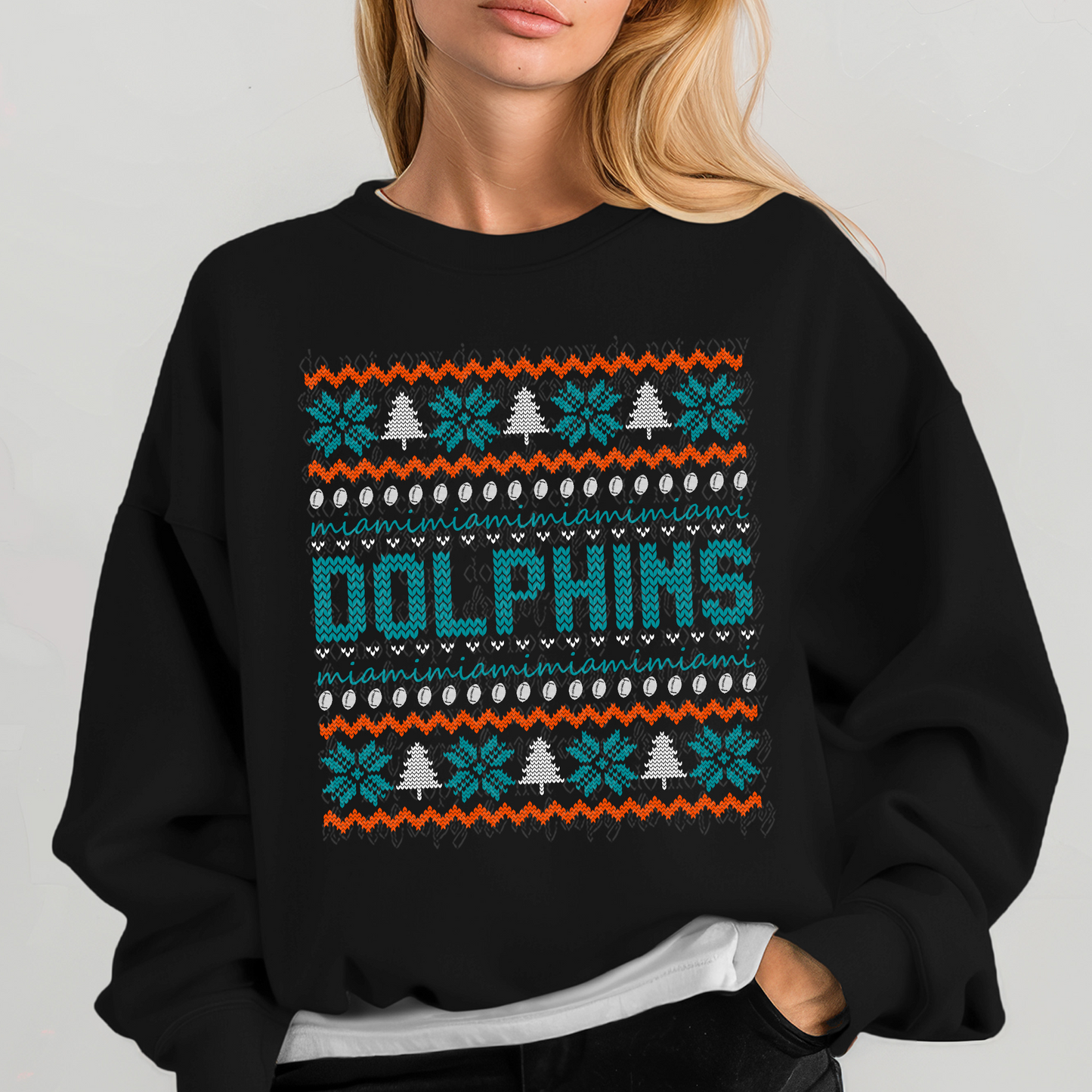 Miami Ugly Sweater DTF & Sublimation Transfer