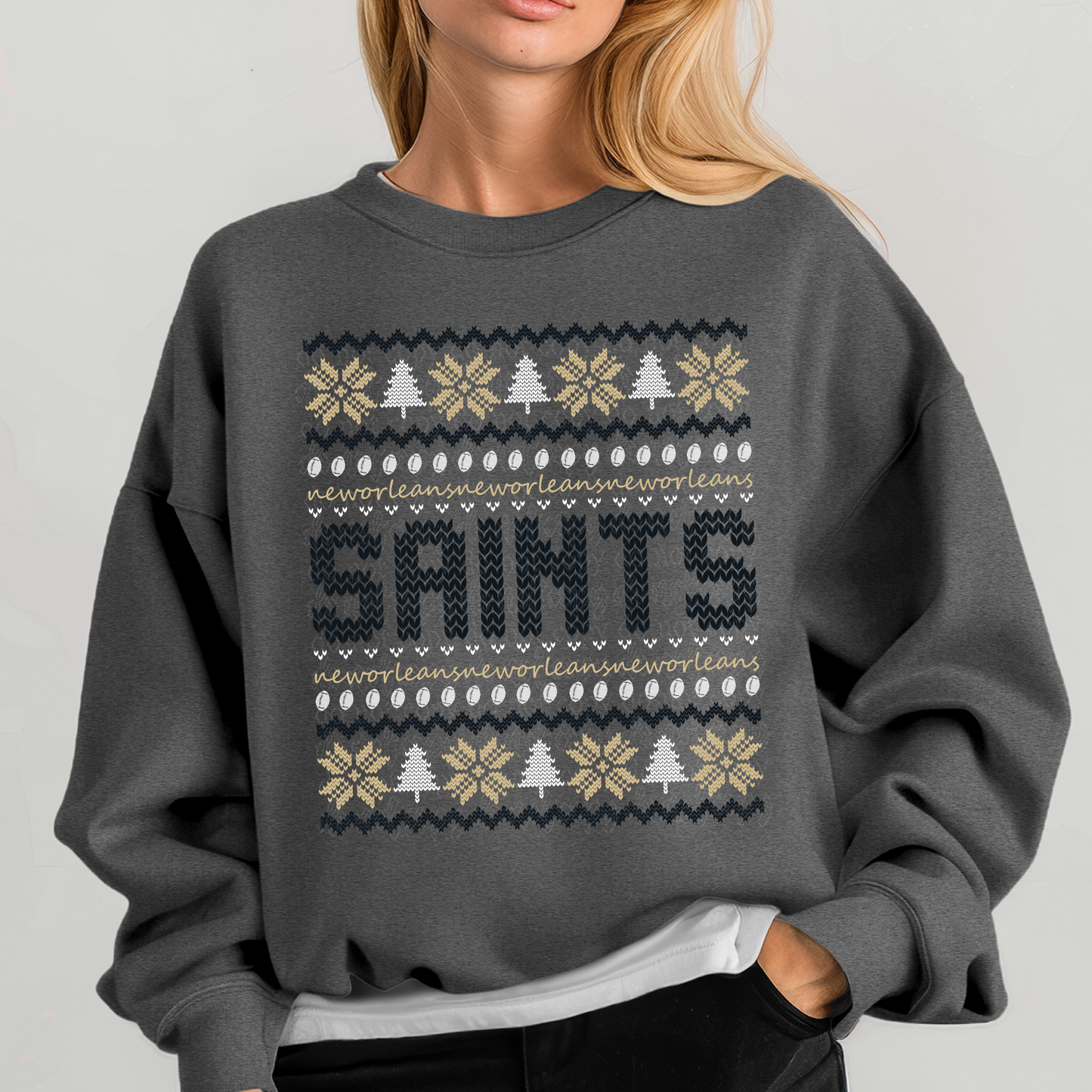 New Orleans Ugly Sweater DTF & Sublimation Transfer