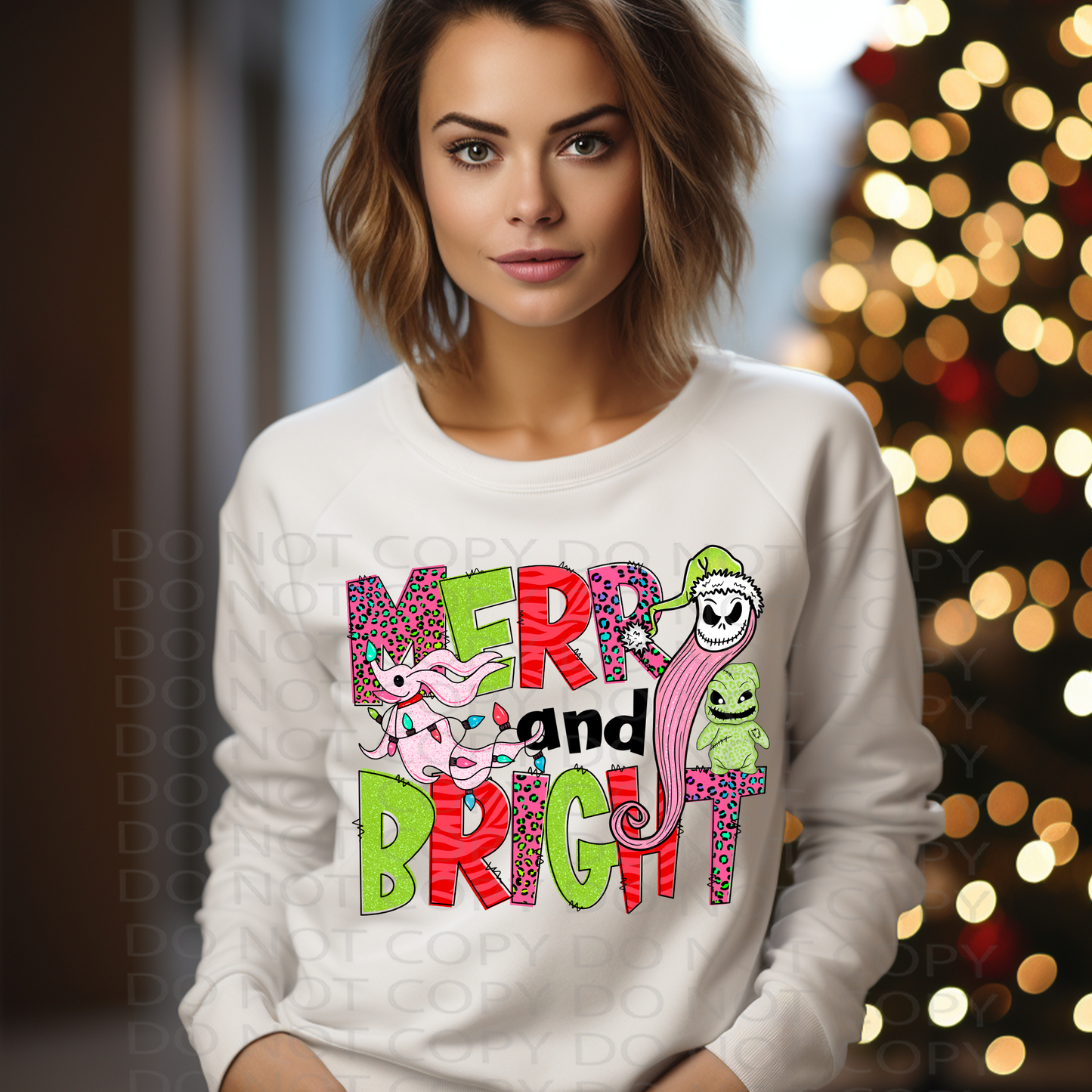 Nightmare Merry and Bright DTF & Sublimation Transfer