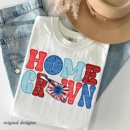 Oklahoma Home Grown **EXCLUSIVE** Faux Embroidery, Wood, & Sparkle DTF & Sublimation Transfer