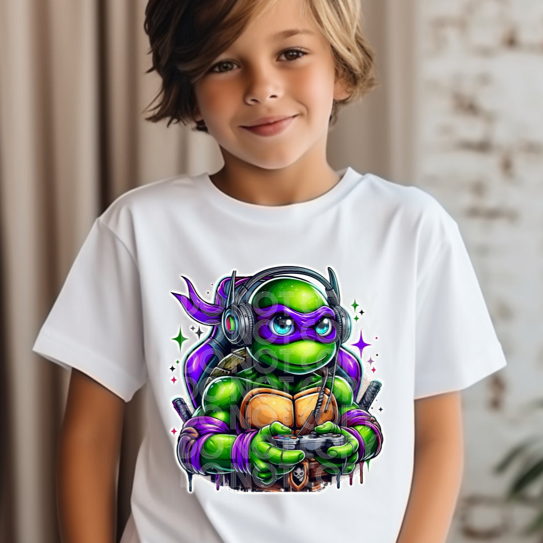 Turtle Purple Gaming DTF & Sublimation Transfer