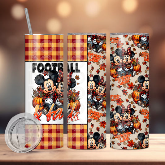 Football Y'all (matches shirt) Transfer Tumbler Wrap 20oz (read description)