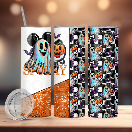 Spooky Mouse (matches shirt) Transfer Tumbler Wrap 20oz (read description)