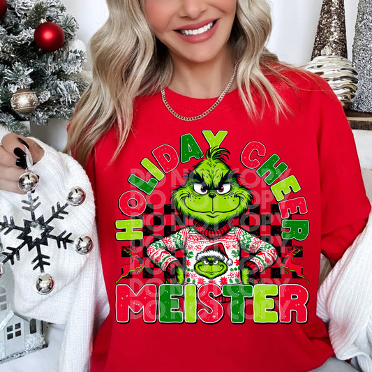 Holiday Green Cheer Meister DTF & Sublimation Transfer